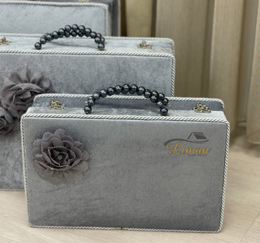 Liman Home Decor - Liman Online 3 Delige Bruidskofferset Grijs
