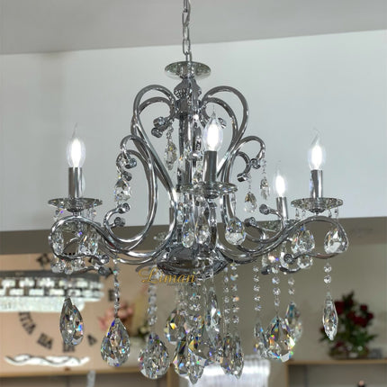 Liman Home Decor - Liman Online 6 - ARMIG ZILVER KROONLUCHTER 13055-6