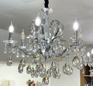 Liman Home Decor - Liman Online 8 - ARMIG ZILVER KROONLUCHTER 5501-8