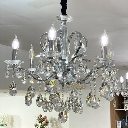 Liman Home Decor - Liman Online 8 - ARMIG ZILVER KROONLUCHTER 5501-8