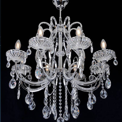 Liman Home Decor - Liman Online 8-Armig Zilver KroonLuchter 69003-8