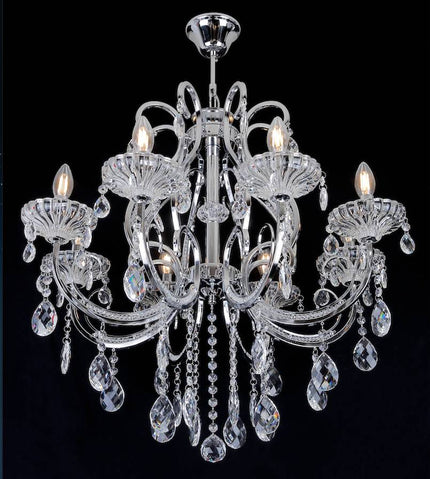 Liman Home Decor - Liman Online 8-Armig Zilver KroonLuchter 69003-8