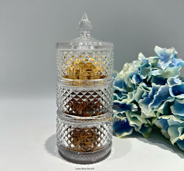 Liman Home Decor - Liman Online ALLEGRA TIRTIRLI 3 LAAGS MINI BONBONNIERE