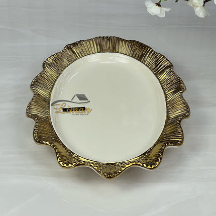Liman Home Decor - Liman Online ARABIA SALADEBORD OVAAL GOUD