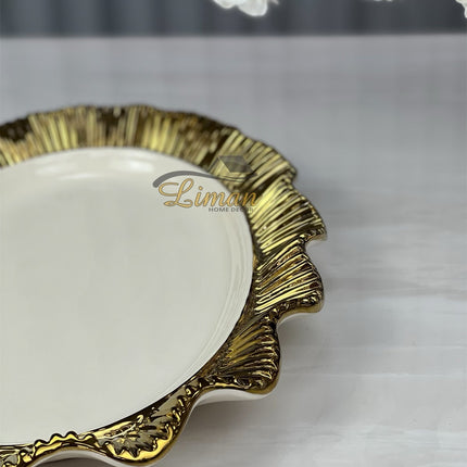 Liman Home Decor - Liman Online ARABIA SALADEBORD OVAAL GOUD