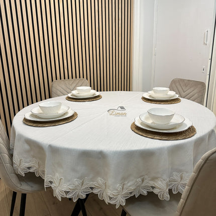 Liman Home Decor - Liman Online Artemis Tafelkleed Cream 1 Delig