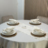 Liman Home Decor - Liman Online Artemis Tafelkleed Set Met Server Cream 18 Delig