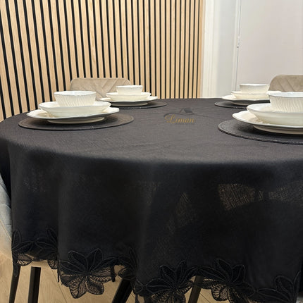 Liman Home Decor - Liman Online Artemis Tafelkleed Zwart 1 Delig
