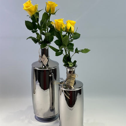 Liman Home Decor - Liman Online Atlanta Vaas Zilver -L-