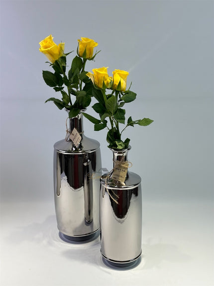 Liman Home Decor - Liman Online Atlanta Vaas Zilver -M-