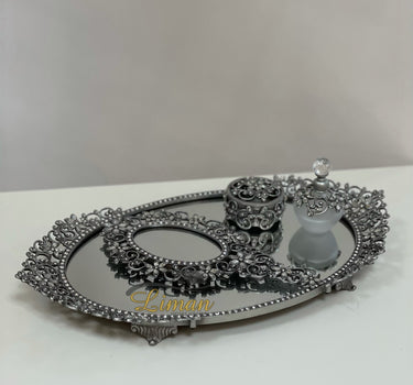 Liman Home Decor - Liman Online Batista Ovaal Bruidspiegelset 4 Dlg
