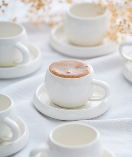 Liman Home Decor - Liman Online Bondy Espressoset 12 Delig | 6 Persoons