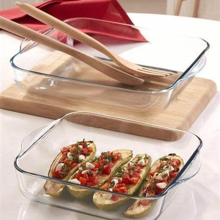 Liman Home Decor - Liman Online Borcam 2-Dlg Vierkant Ovenschaal