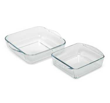 Liman Home Decor - Liman Online Borcam 2-Dlg Vierkant Ovenschaal