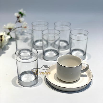 Liman Home Decor - Liman Online Borrelglazen Zilver 6 Delig