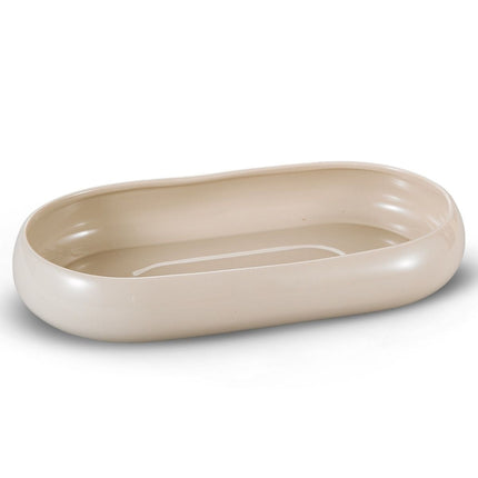 Liman Home Decor - Liman Online BRICARD BONDY SCHAAL | OVAAL 35 X18 X6  CM TAUPE
