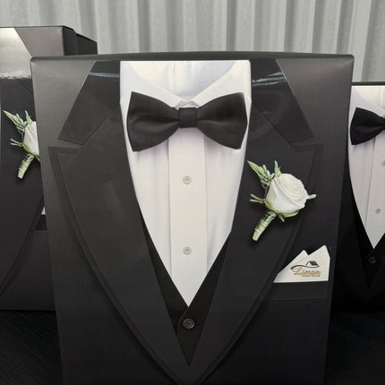 Liman Home Decor - Liman Online Bruidegom Doos Zwart 3 delige set