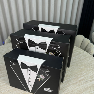 Liman Home Decor - Liman Online Bruidegom Doos Zwart 3 delige set