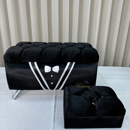 Liman Home Decor - Liman Online Bruidegomkisten Zwart 2 Delig