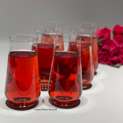Liman Home Decor - Liman Online Cry Alca 6 Delig Drink Glazenset 480 ML