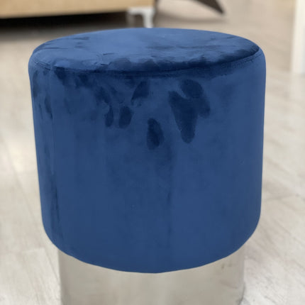 Liman Home Decor - Liman Online Deco Blauw Poef 35 x 35 x 42 cm