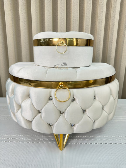 Liman Home Decor - Liman Online Diamond Bruidkisten Wit