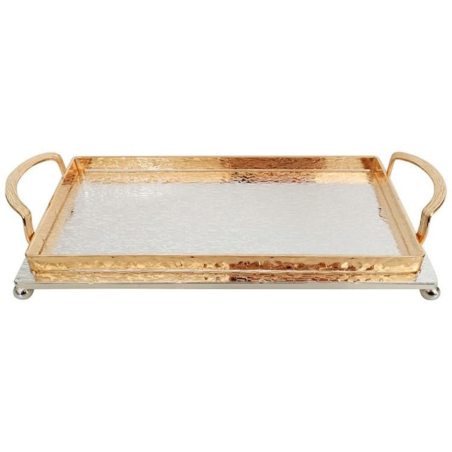 Liman Home Decor - Liman Online DIENBLAD 30X14 CM GOUD-ZILVER