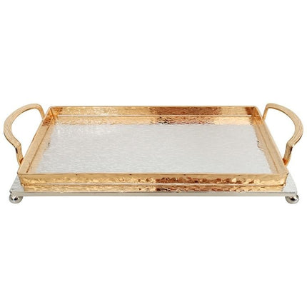 Liman Home Decor - Liman Online DIENBLAD 30X14 CM GOUD-ZILVER