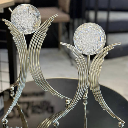 Liman Home Decor - Liman Online Dongbin Cyrstal Bal Decoratie Zilver