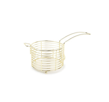 Liman Home Decor - Liman Online Frietenmand 11xH7cm goud Wire Ware