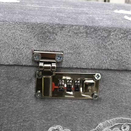 Liman Home Decor - Liman Online GELDKIST GRIJS MET CIJFERSLOT