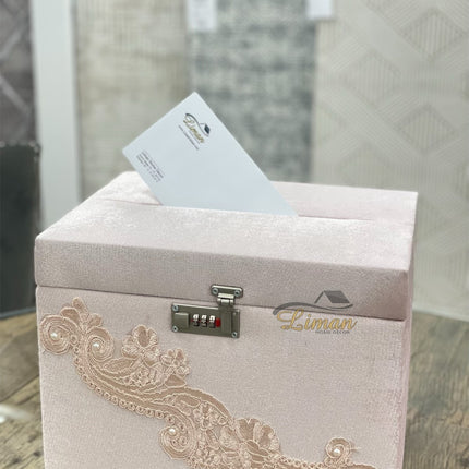 Liman Home Decor - Liman Online GELDKIST ROZE MET CIJFERSLOT