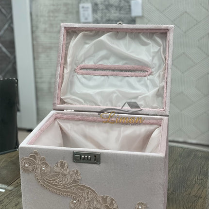 Liman Home Decor - Liman Online GELDKIST ROZE MET CIJFERSLOT