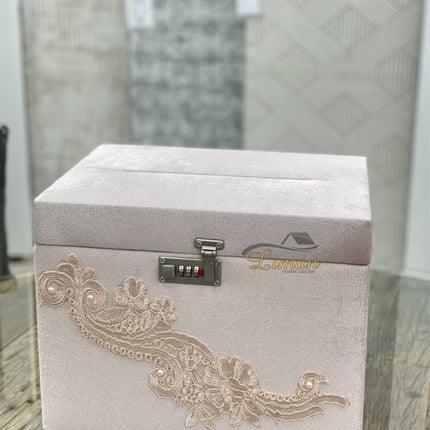 Liman Home Decor - Liman Online GELDKIST ROZE MET CIJFERSLOT