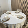 Liman Home Decor - Liman Online Gelincik Tafelkleed Set Met Server Cream 18 Delig