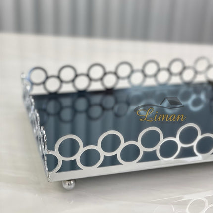 Liman Home Decor - Liman Online Halka Dienblad Klein Zilver