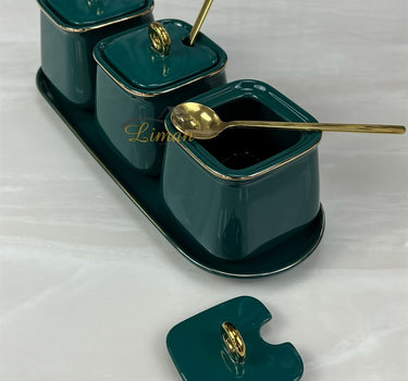 Liman Home Decor - Liman Online HAYAT KRUIDENSET GROEN / WIT