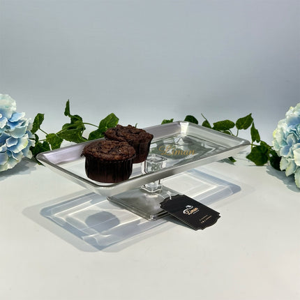 Liman Home Decor - Liman Online Istanbul Patisserie Met Voet Zilver