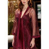 Liman Home Decor - Liman Online Jeremi Satijn Lingerieset 2 Delig Bordo