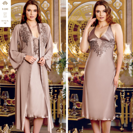 Liman Home Decor - Liman Online Jeremi Satijn Lingerieset 6 Delig