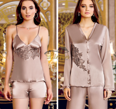 Liman Home Decor - Liman Online Jeremi Satijn Lingerieset 6 Delig