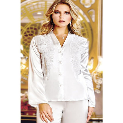 Liman Home Decor - Liman Online Jeremi Satijn Lingerieset 6 Delig Cream