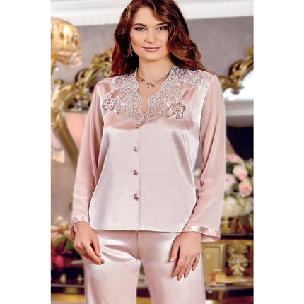 Liman Home Decor - Liman Online Jeremi Satijn Lingerieset 6 Delig Roze