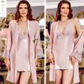 Liman Home Decor - Liman Online Jeremi Satijn Lingerieset 6 Delig Roze