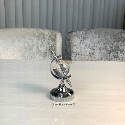 Liman Home Decor - Liman Online Kaideli Bol Decoratie Zilver