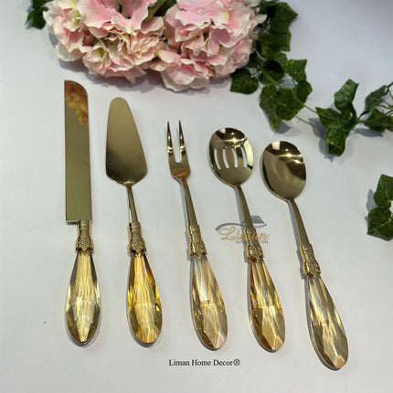 Liman Home Decor - Liman Online KEUKENGEREISET DIA GLAS GOUD 5 DELIG