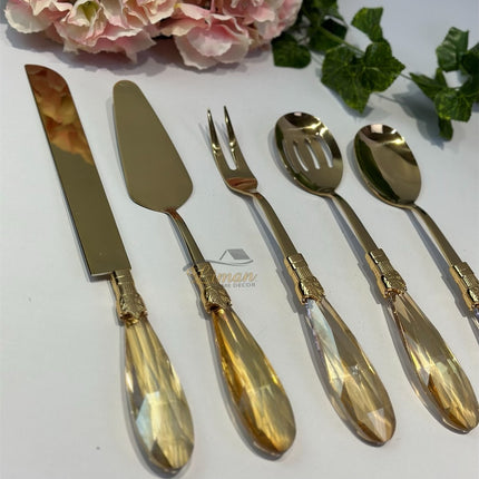 Liman Home Decor - Liman Online KEUKENGEREISET DIA GLAS GOUD 5 DELIG