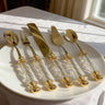 Liman Home Decor - Liman Online KEUKENGEREISET GLAS GOUD 5 DELIG