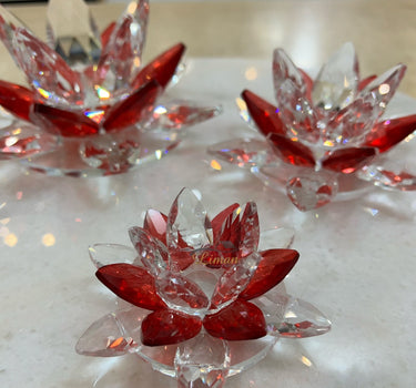 Liman Home Decor - Liman Online KRISTAL NILUFER DECORATIE ROOD 3 DELIG