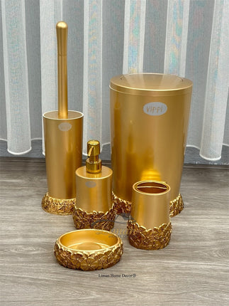 Liman Home Decor - Liman Online LUXE BADSET 5 DELIG GOUD